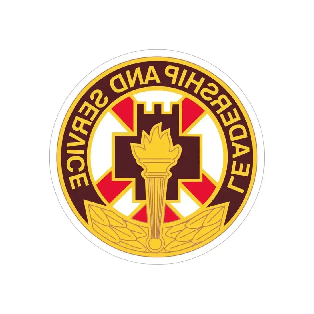 5 Medical Brigade (U.S. Army) REVERSE PRINT Transparent Die-Cut STICKER 6 Inch Die-Cut Transparent - The Sticker Space
