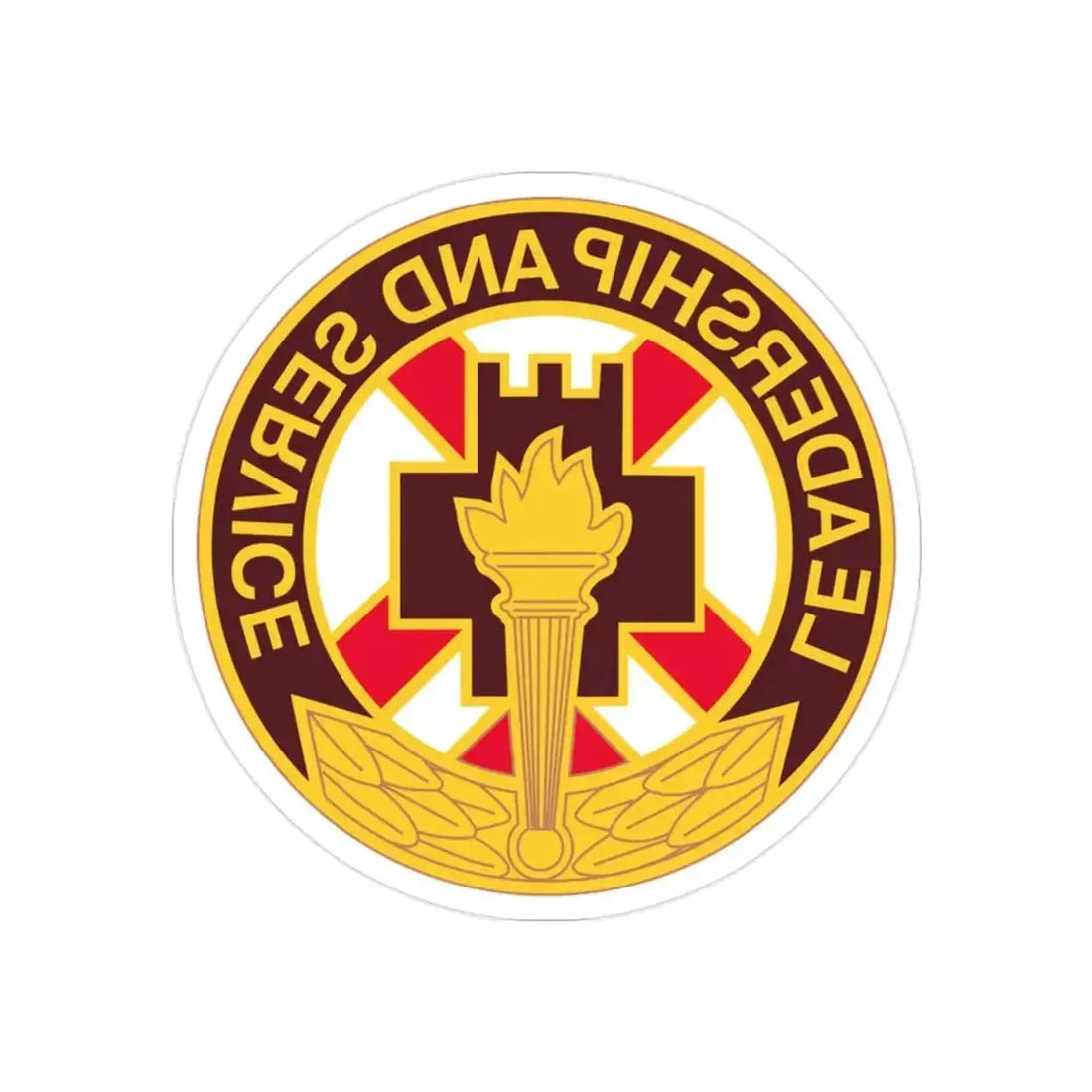 5 Medical Brigade (U.S. Army) REVERSE PRINT Transparent Die-Cut STICKER - The Sticker Space