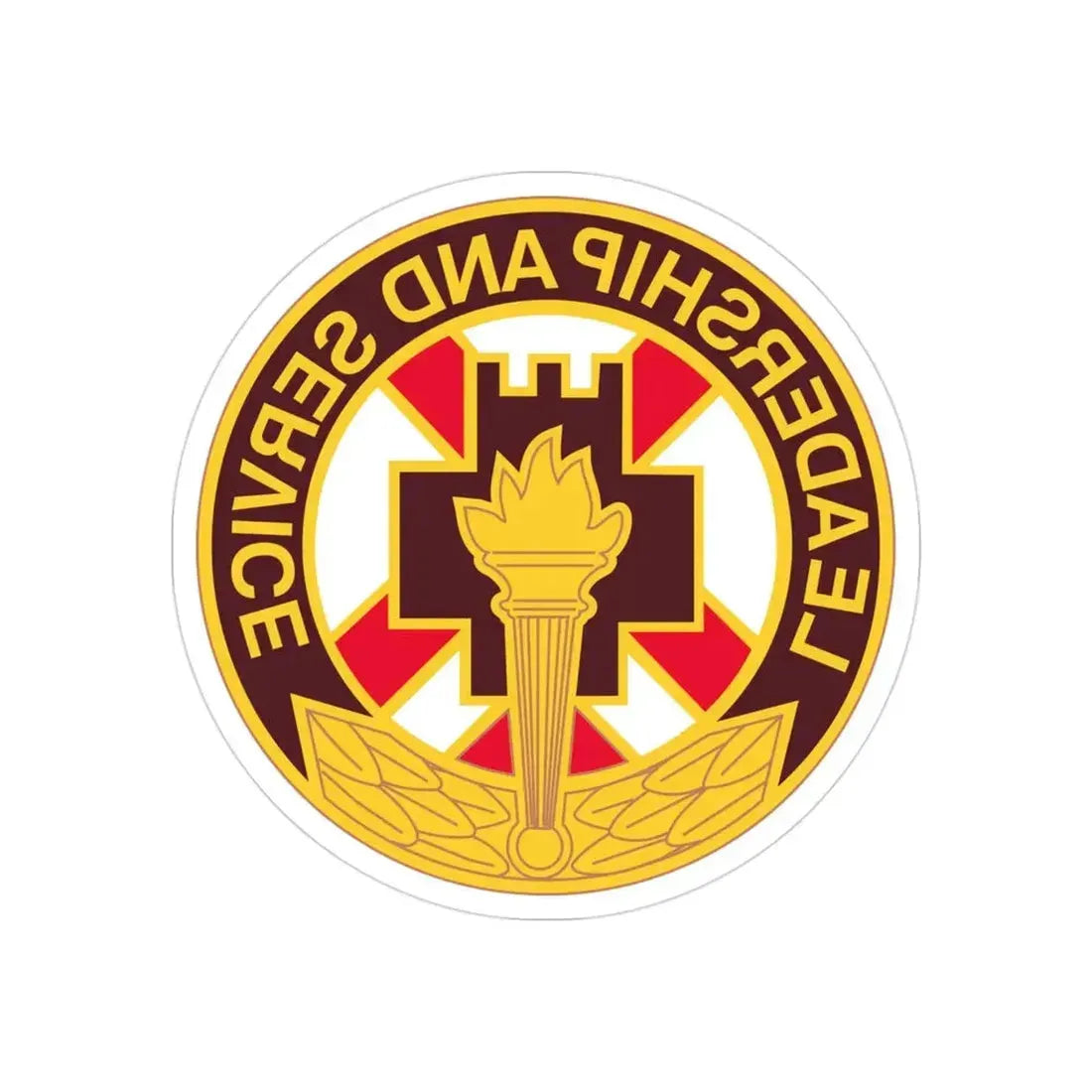5 Medical Brigade (U.S. Army) REVERSE PRINT Transparent Die-Cut STICKER - The Sticker Space