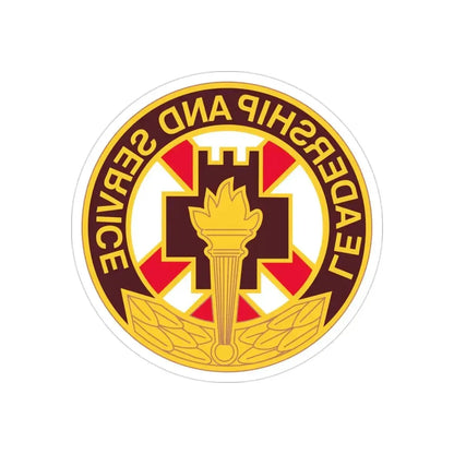 5 Medical Brigade (U.S. Army) REVERSE PRINT Transparent Die-Cut STICKER - The Sticker Space