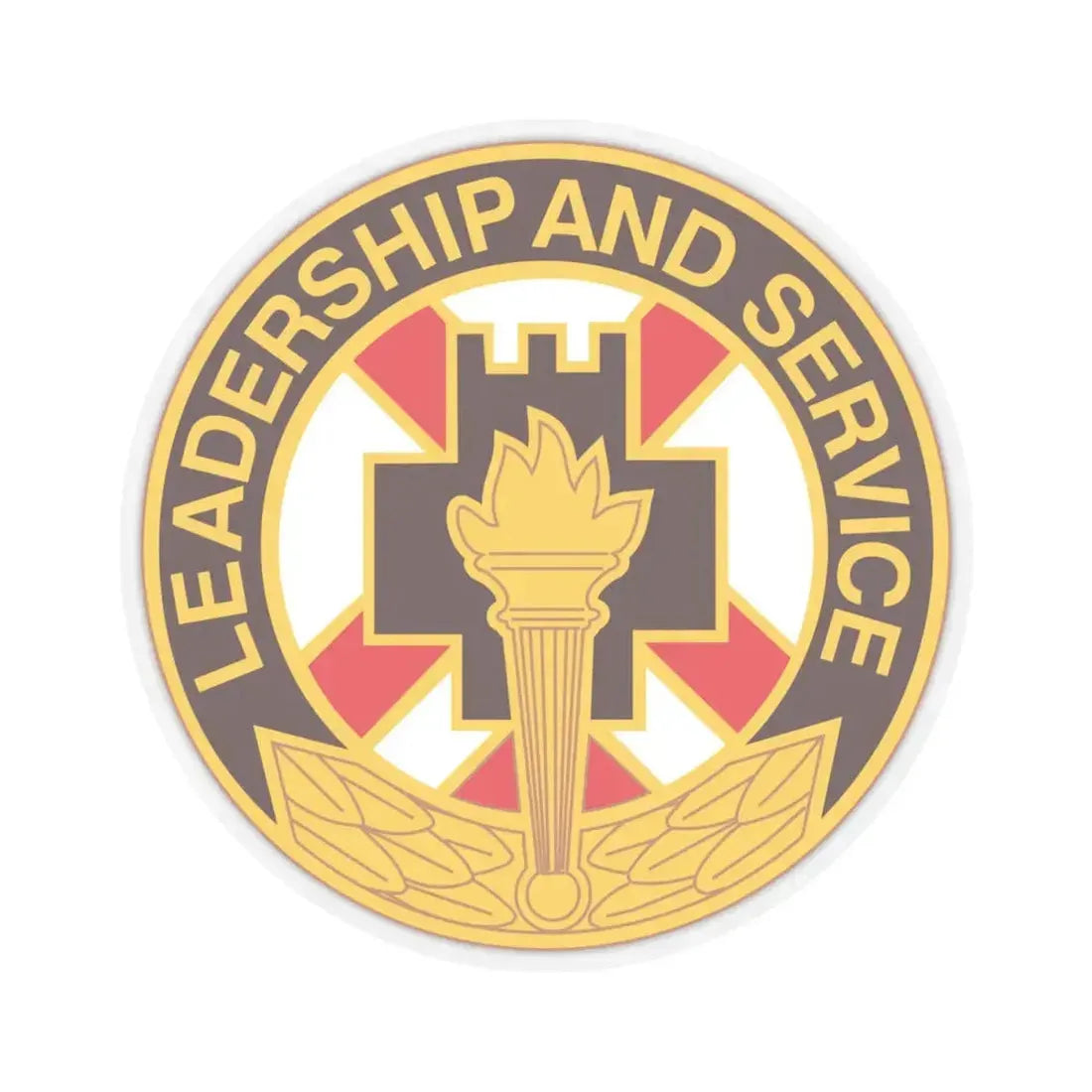 5 Medical Brigade (U.S. Army) STICKER Vinyl Kiss-Cut Decal 4 Inch Transparent - The Sticker Space