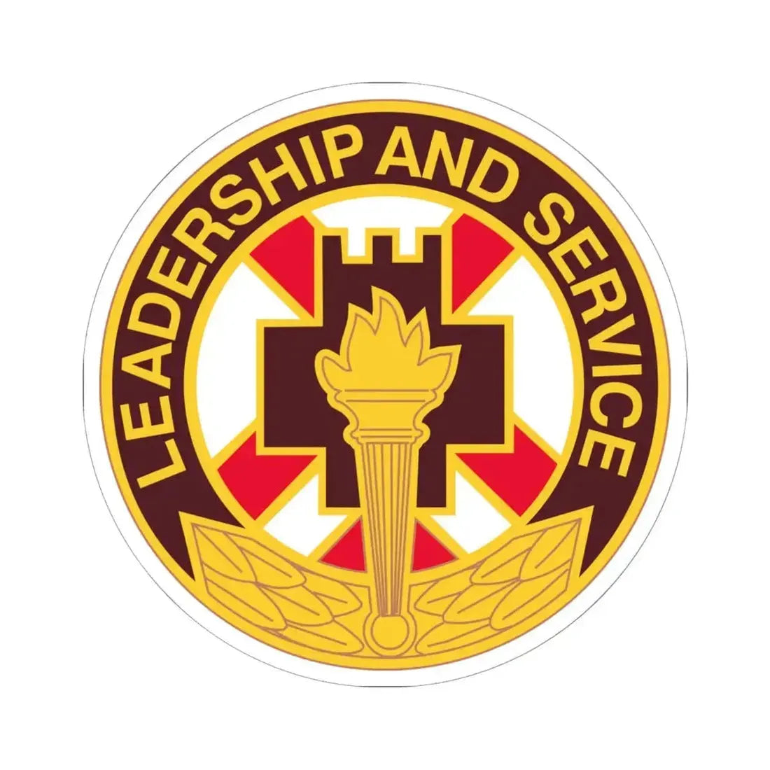 5 Medical Brigade (U.S. Army) STICKER Vinyl Kiss-Cut Decal 6 Inch White - The Sticker Space