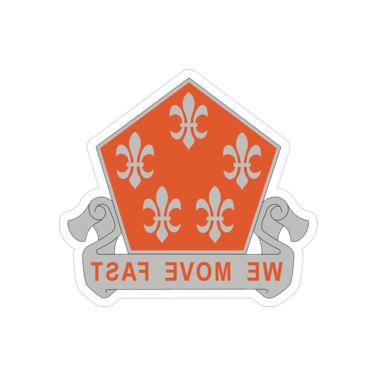 5 Signal Battalion (U.S. Army) REVERSE PRINT Transparent STICKER-2 Inch-The Sticker Space