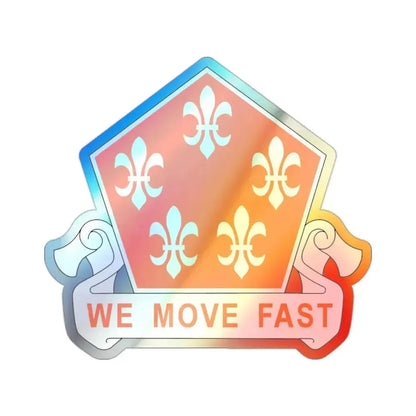 5 Signal Battalion (U.S. Army) Holographic STICKER Die-Cut Vinyl Decal 2 Inch Holographic - The Sticker Space