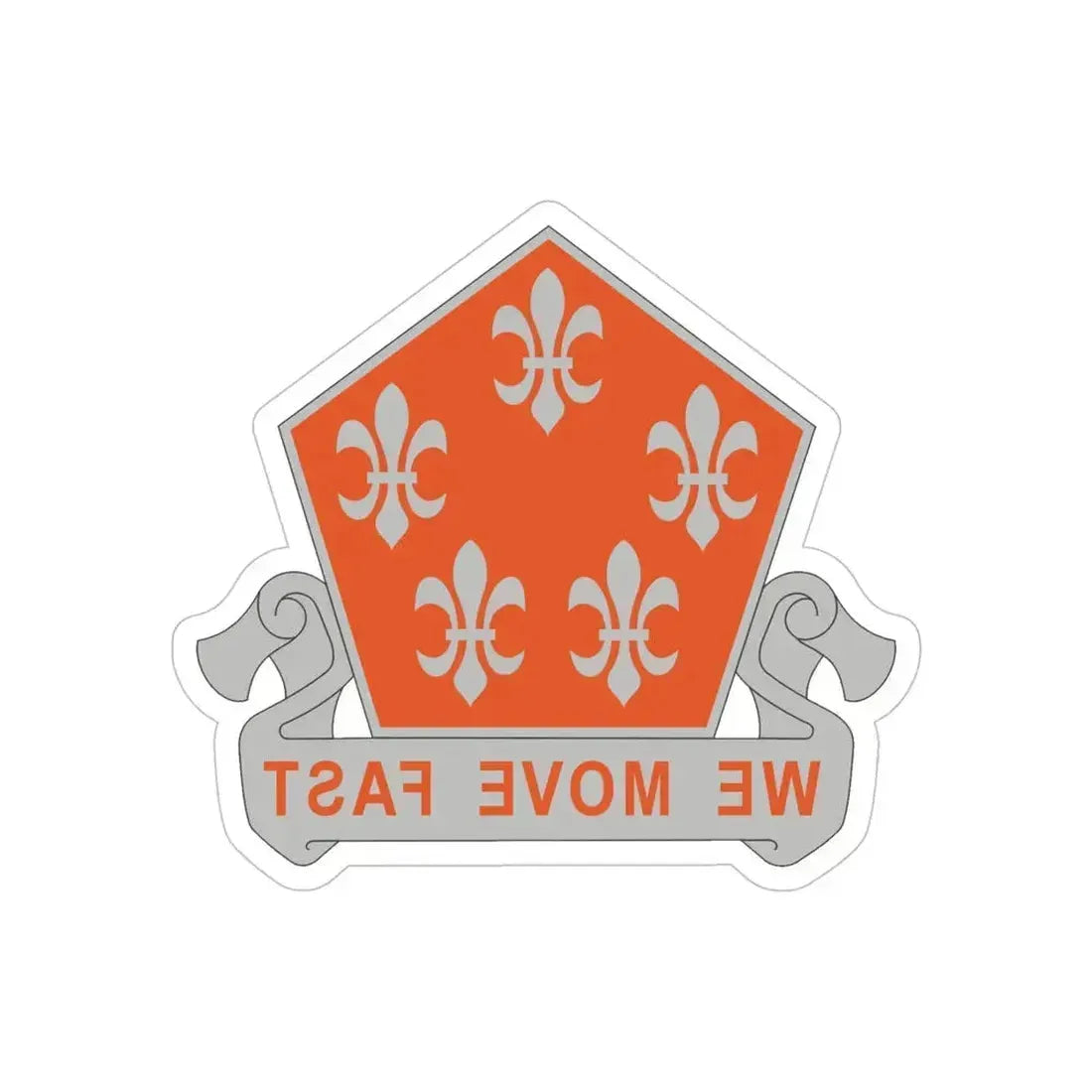 5 Signal Battalion (U.S. Army) REVERSE PRINT Transparent Die-Cut STICKER 5 Inch Die-Cut Transparent - The Sticker Space