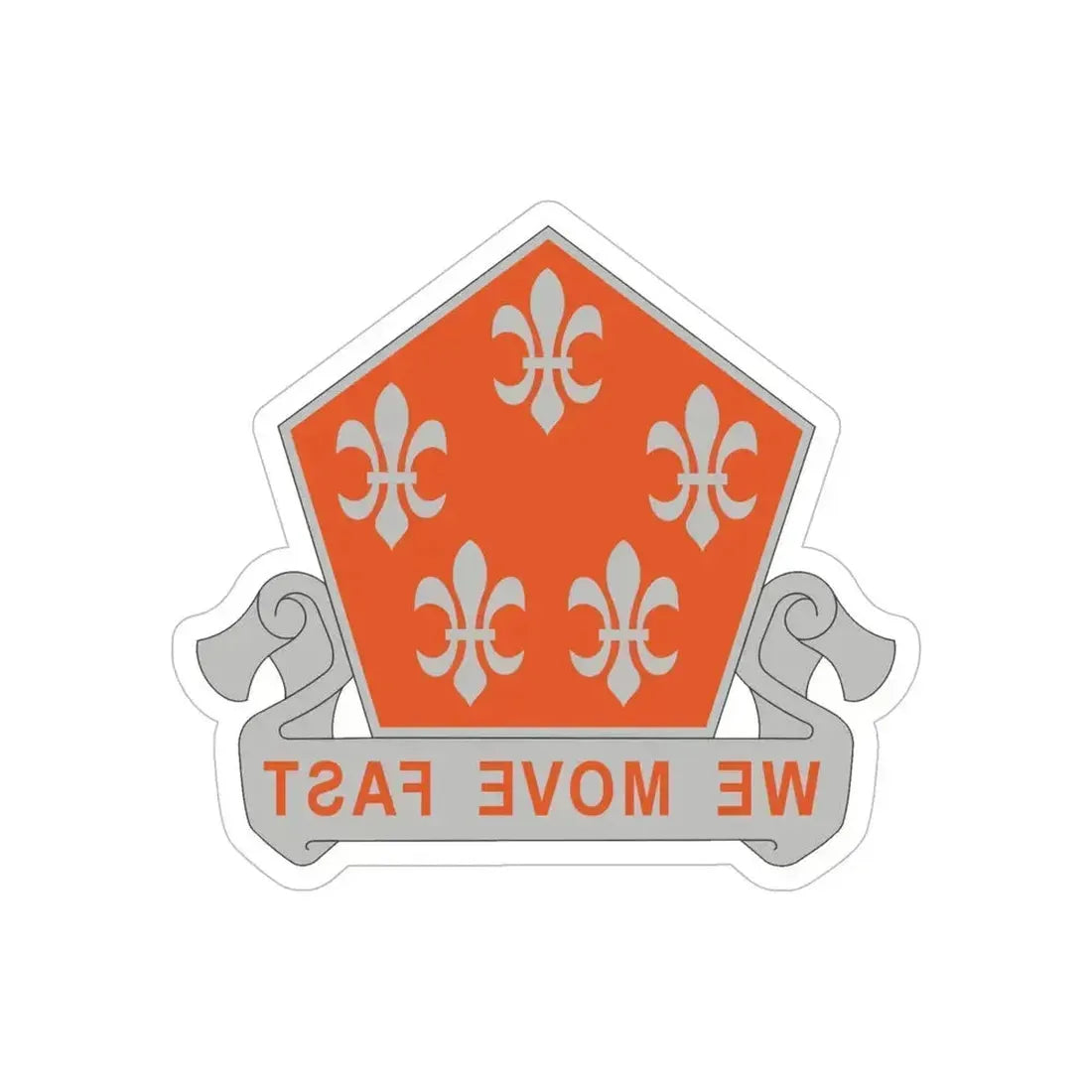 5 Signal Battalion (U.S. Army) REVERSE PRINT Transparent Die-Cut STICKER 6 Inch Die-Cut Transparent - The Sticker Space