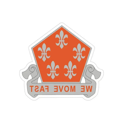 5 Signal Battalion (U.S. Army) REVERSE PRINT Transparent Die-Cut STICKER 6 Inch Die-Cut Transparent - The Sticker Space