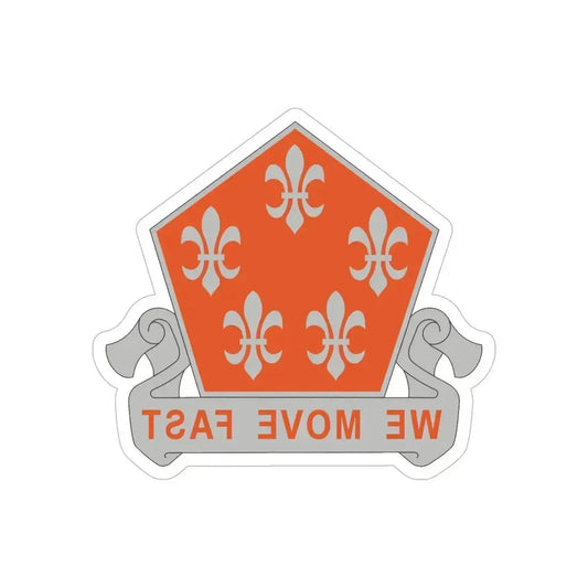 5 Signal Battalion (U.S. Army) REVERSE PRINT Transparent Die-Cut STICKER 6 Inch Die-Cut Transparent - The Sticker Space