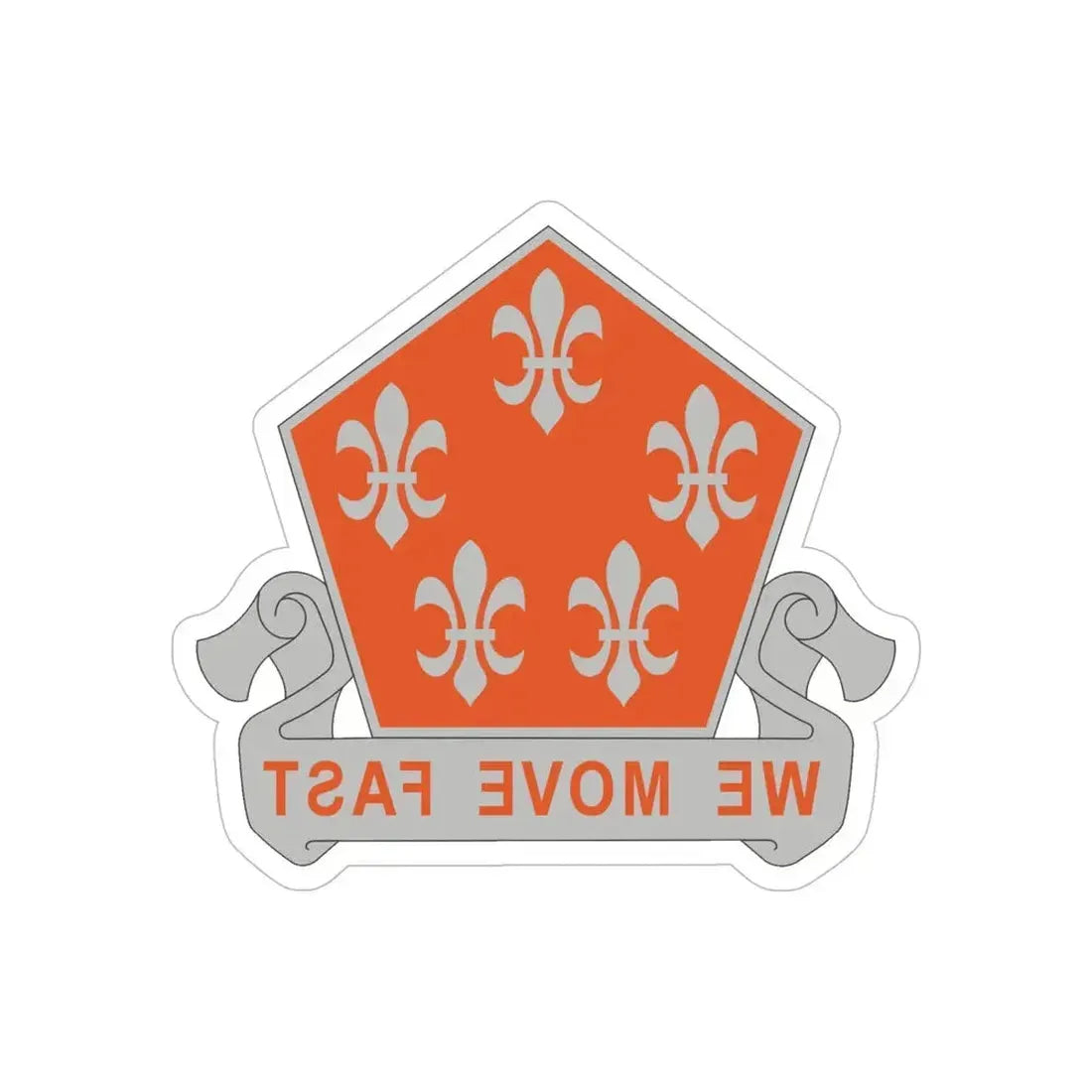 5 Signal Battalion (U.S. Army) REVERSE PRINT Transparent Die-Cut STICKER - The Sticker Space