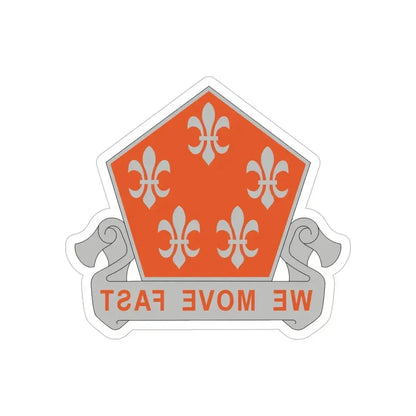 5 Signal Battalion (U.S. Army) REVERSE PRINT Transparent Die-Cut STICKER - The Sticker Space