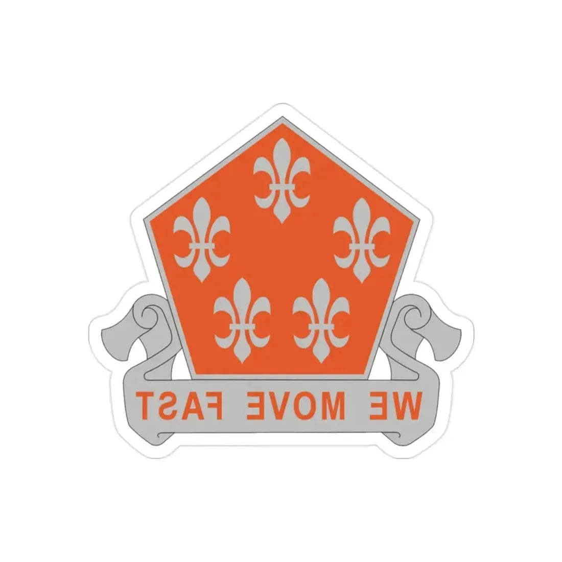 5 Signal Battalion (U.S. Army) REVERSE PRINT Transparent Die-Cut STICKER - The Sticker Space