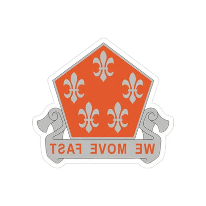5 Signal Battalion (U.S. Army) REVERSE PRINT Transparent Die-Cut STICKER - The Sticker Space