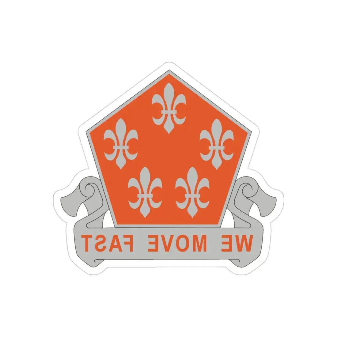 5 Signal Battalion (U.S. Army) REVERSE PRINT Transparent Die-Cut STICKER - The Sticker Space
