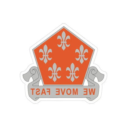 5 Signal Battalion (U.S. Army) REVERSE PRINT Transparent Die-Cut STICKER - The Sticker Space