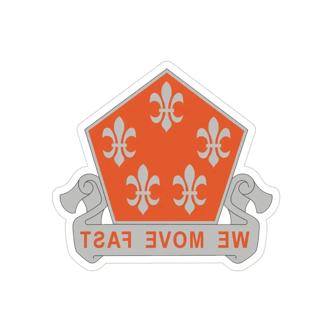 5 Signal Battalion (U.S. Army) REVERSE PRINT Transparent Die-Cut STICKER - The Sticker Space