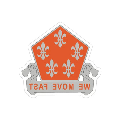 5 Signal Battalion (U.S. Army) REVERSE PRINT Transparent Die-Cut STICKER - The Sticker Space