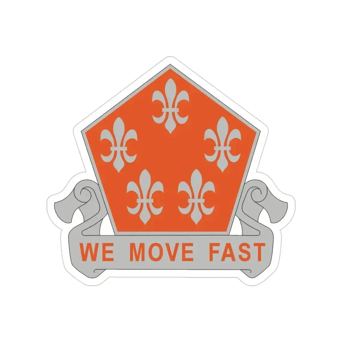 5 Signal Battalion (U.S. Army) Transparent STICKER Die-Cut Vinyl Decal 4 Inch - The Sticker Space