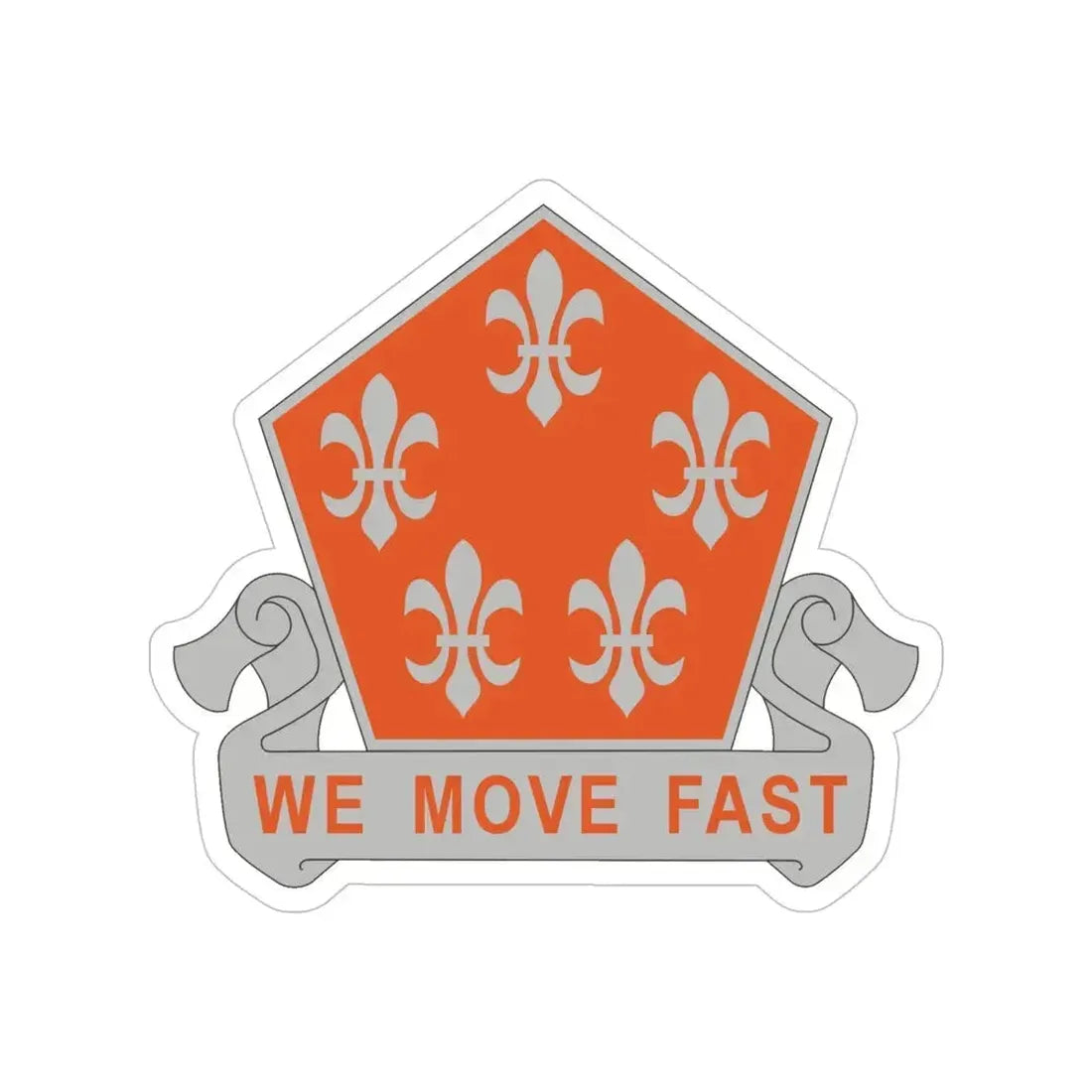 5 Signal Battalion (U.S. Army) Transparent STICKER Die-Cut Vinyl Decal 5 Inch - The Sticker Space