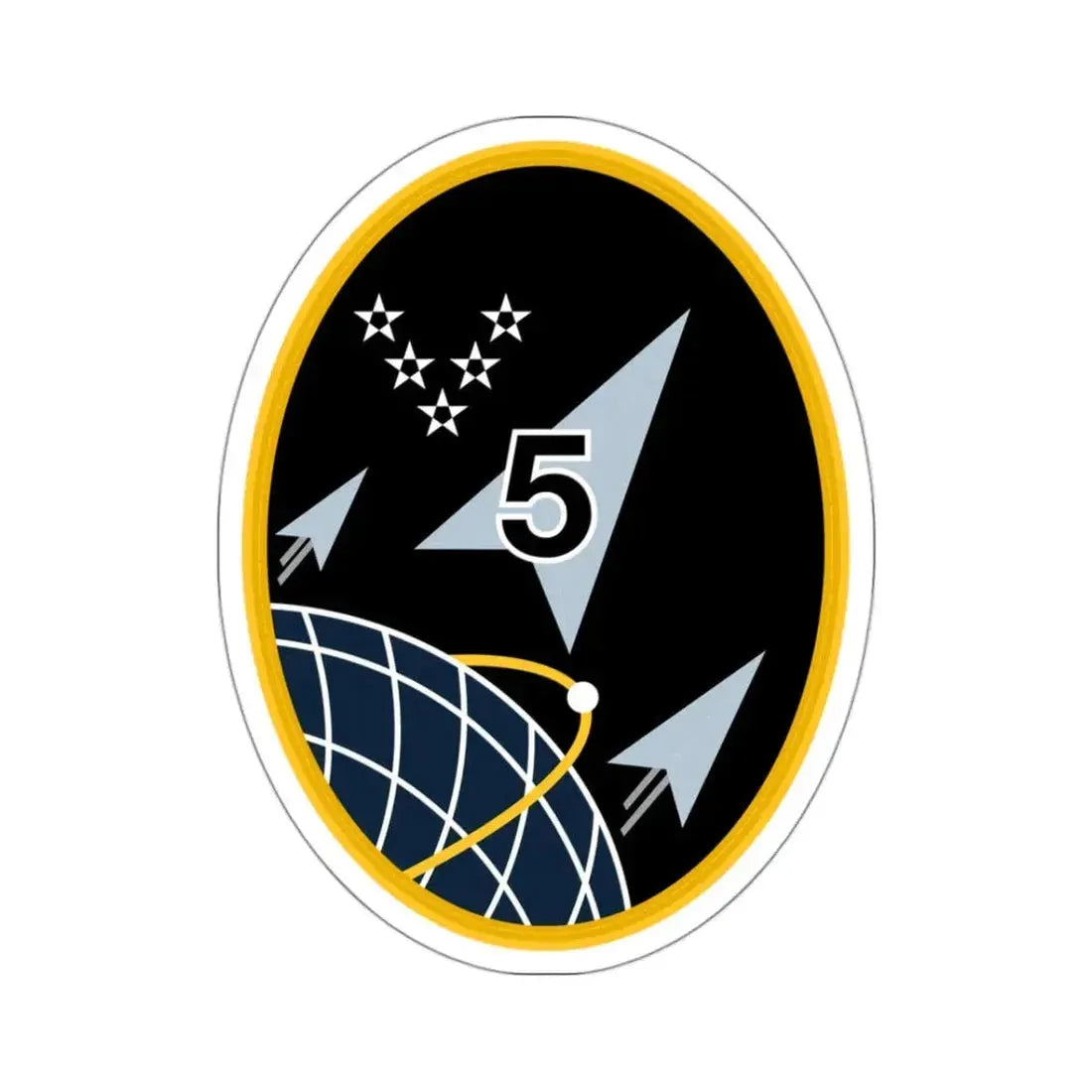 5 Space Launch Squadron (U.S. Space Force) STICKER Vinyl Kiss-Cut Decal 3 Inch White - The Sticker Space