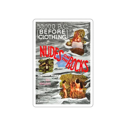 50,000 B.C. (BEFORE CLOTHING) 1963 Movie Poster STICKER Vinyl Die-Cut Decal 6 Inch - The Sticker Space