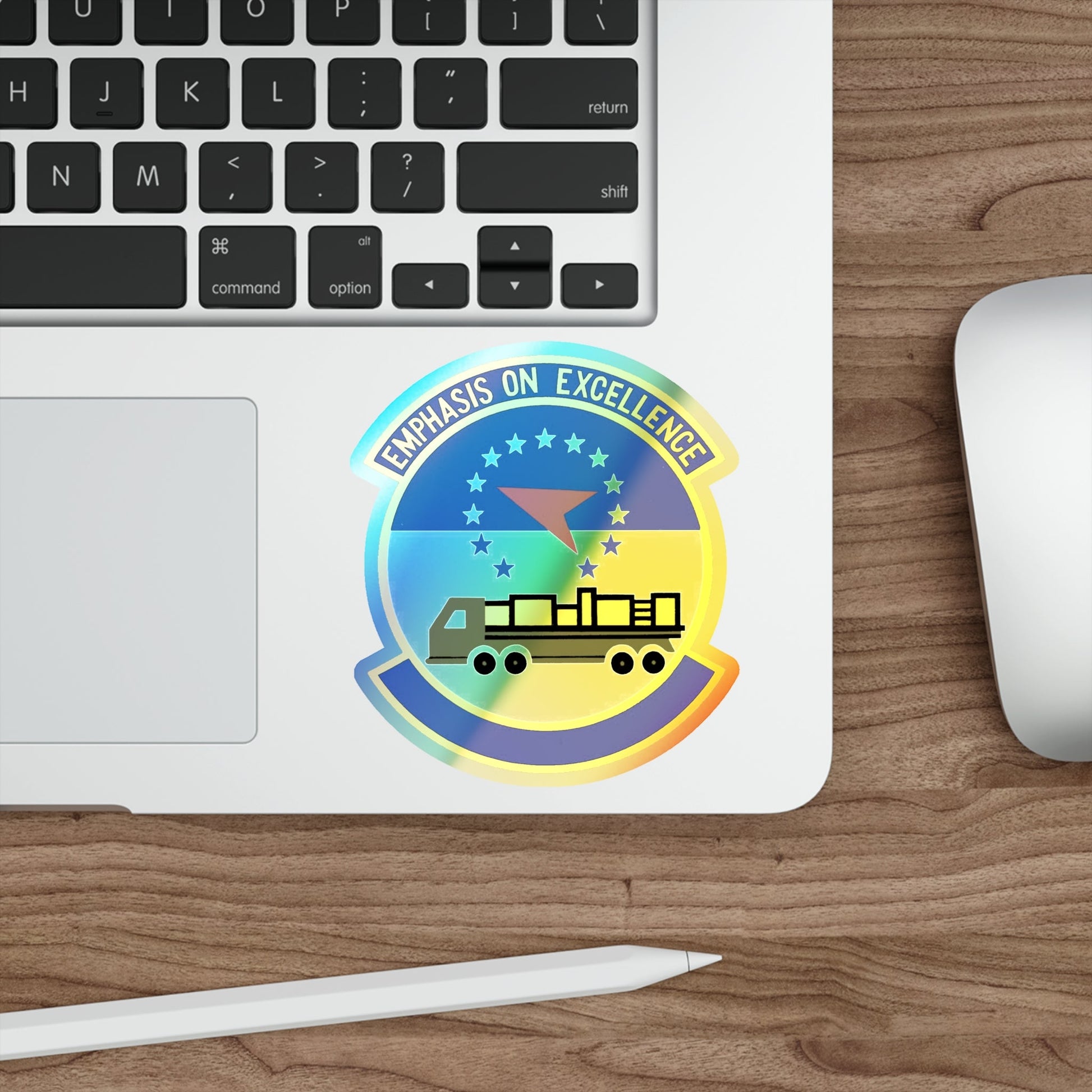 50 Aerial Port Squadron AFRC (U.S. Air Force) Holographic STICKER Die-Cut Vinyl Decal-The Sticker Space