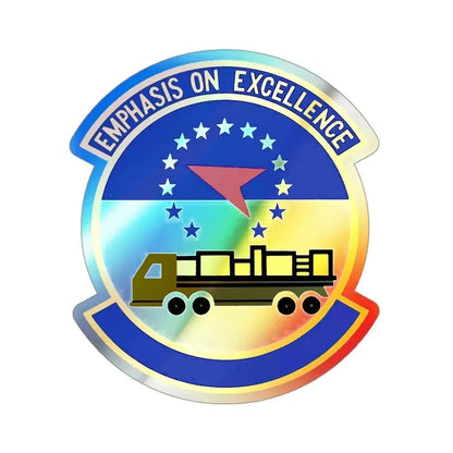 50 Aerial Port Squadron AFRC (U.S. Air Force) Holographic STICKER Die-Cut Vinyl Decal 3 Inch Holographic - The Sticker Space