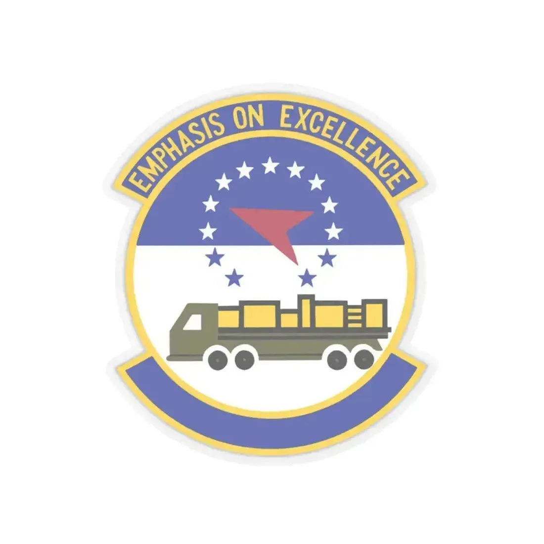 50 Aerial Port Squadron AFRC (U.S. Air Force) STICKER Vinyl Kiss-Cut Decal 4 Inch Transparent - The Sticker Space