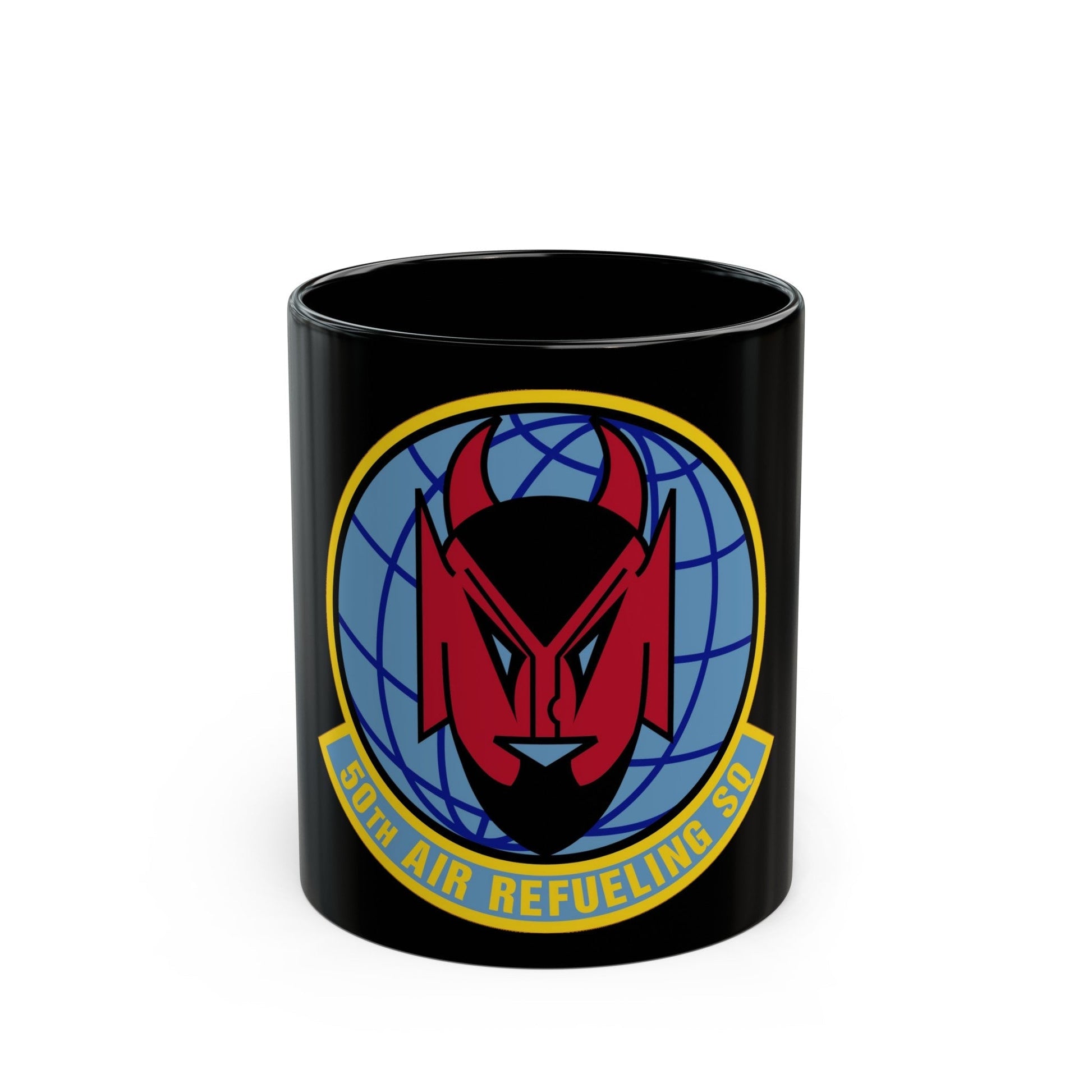 50 Air Refueling Squadron AMC (U.S. Air Force) Black Coffee Mug-11oz-The Sticker Space