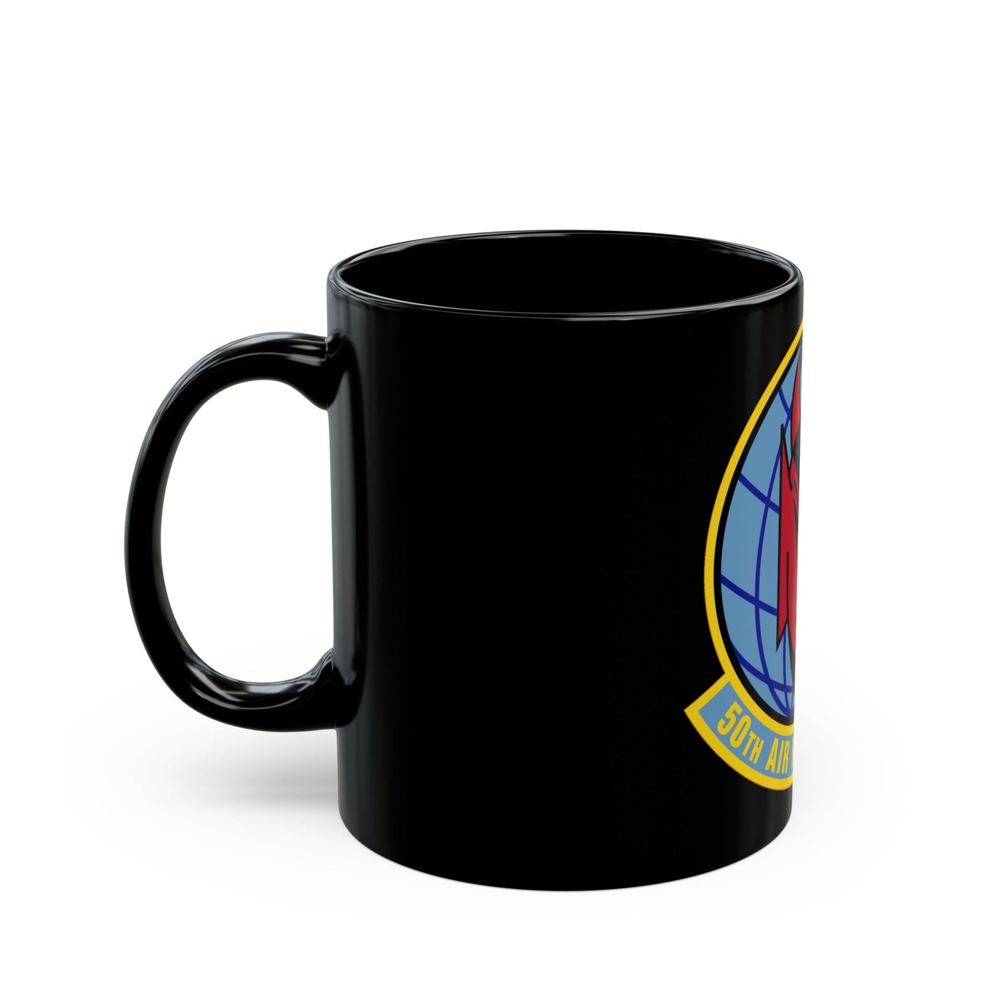 50 Air Refueling Squadron AMC (U.S. Air Force) Black Coffee Mug-The Sticker Space