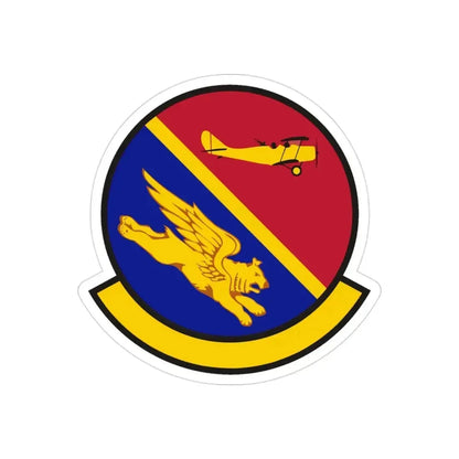50 Attack Squadron ACC (U.S. Air Force) REVERSE PRINT Transparent Die-Cut STICKER 3 Inch Die-Cut Transparent - The Sticker Space