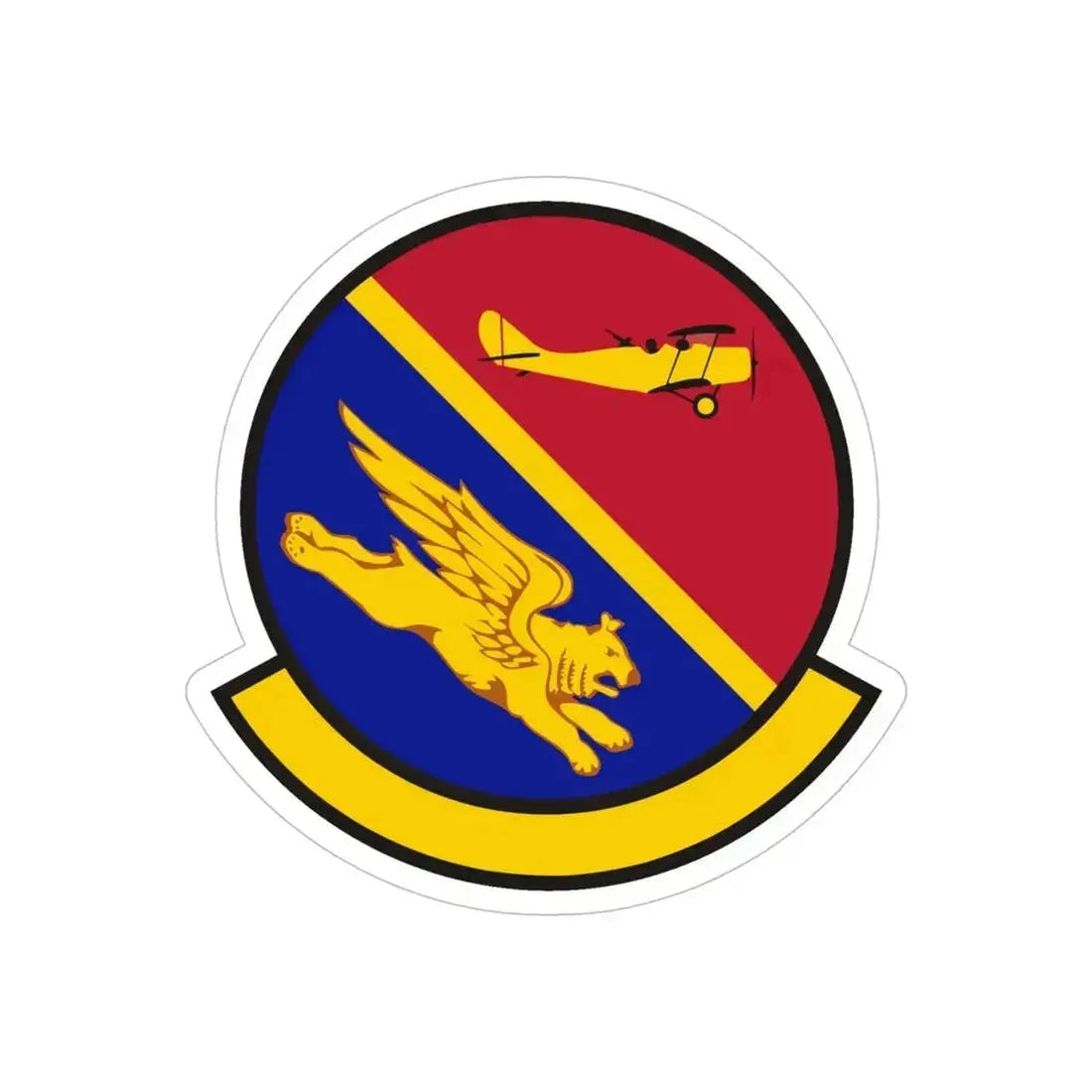 50 Attack Squadron ACC (U.S. Air Force) REVERSE PRINT Transparent Die-Cut STICKER 5 Inch Die-Cut Transparent - The Sticker Space