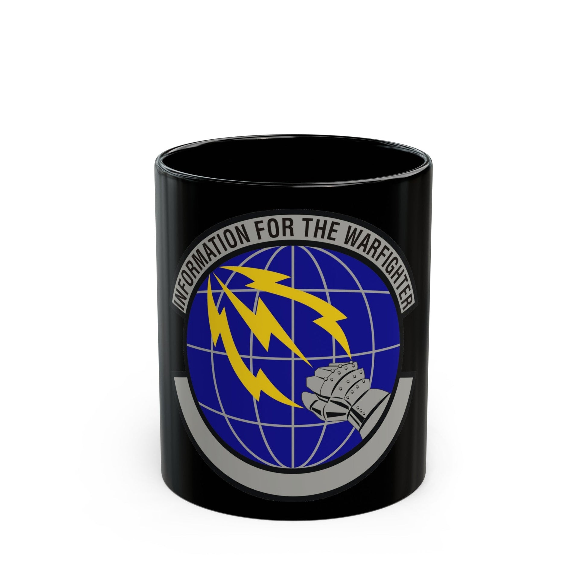 50 Communications Squadron USSF (U.S. Air Force) Black Coffee Mug-11oz-The Sticker Space