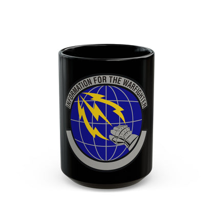 50 Communications Squadron USSF (U.S. Air Force) Black Coffee Mug-15oz-The Sticker Space