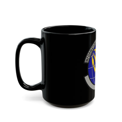 50 Communications Squadron USSF (U.S. Air Force) Black Coffee Mug-The Sticker Space