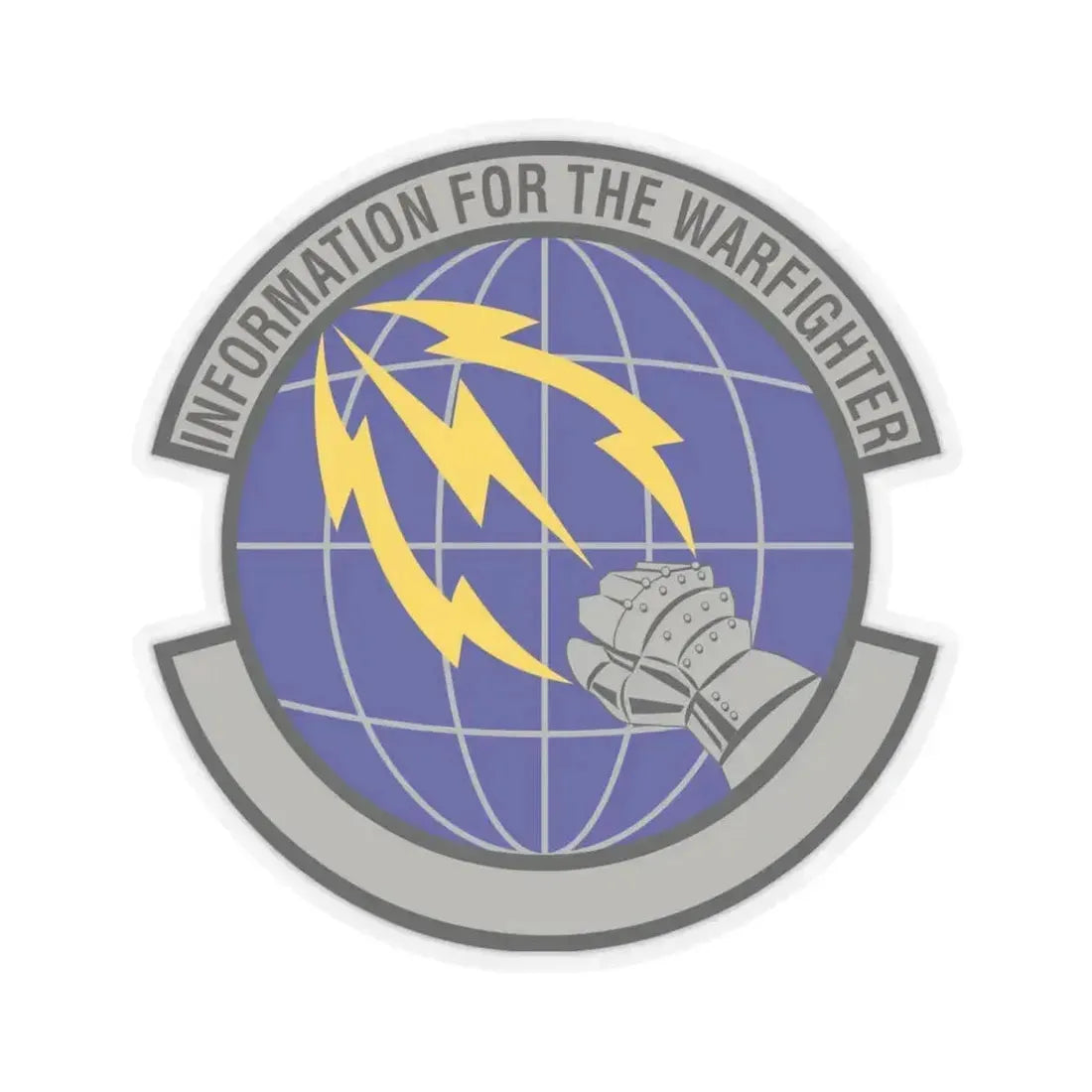 50 Communications Squadron USSF (U.S. Air Force) STICKER Vinyl Kiss-Cut Decal 4 Inch Transparent - The Sticker Space