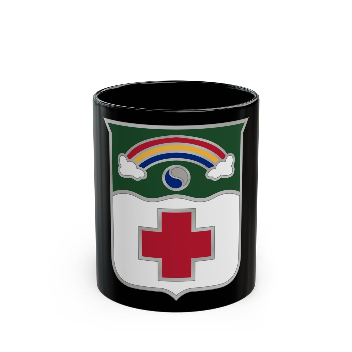 50 Medical Battalion (U.S. Army) Black Coffee Mug-11oz-The Sticker Space