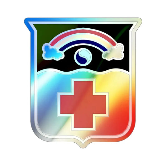 50 Medical Battalion (U.S. Army) Holographic STICKER Die-Cut Vinyl Decal-6 Inch-Holographic-The Sticker Space