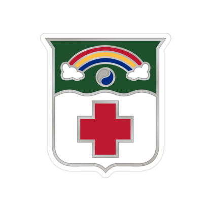 50 Medical Battalion (U.S. Army) REVERSE PRINT Transparent STICKER-2" × 2"-The Sticker Space