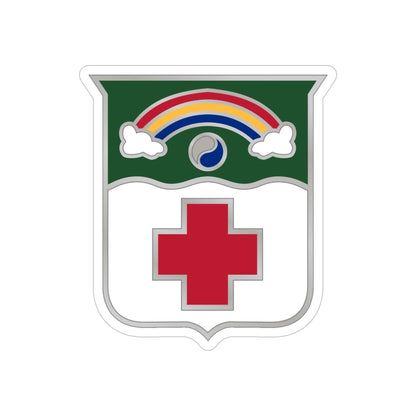 50 Medical Battalion (U.S. Army) REVERSE PRINT Transparent STICKER-6" × 6"-The Sticker Space