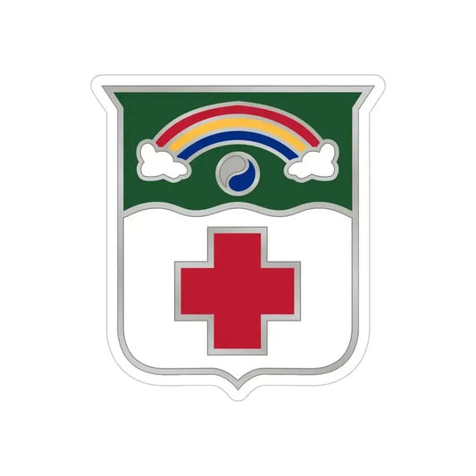 50 Medical Battalion (U.S. Army) REVERSE PRINT Transparent Die-Cut STICKER 6 Inch Die-Cut Transparent - The Sticker Space