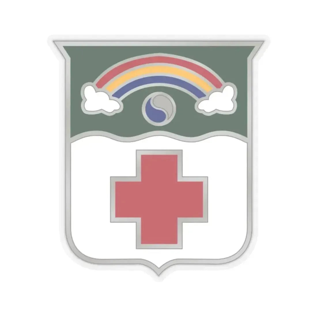 50 Medical Battalion (U.S. Army) STICKER Vinyl Kiss-Cut Decal 2 Inch Transparent - The Sticker Space