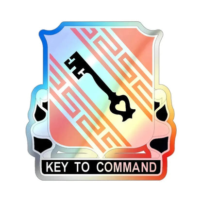 50 Signal Battalion (U.S. Army) Holographic STICKER Die-Cut Vinyl Decal 3 Inch Holographic - The Sticker Space