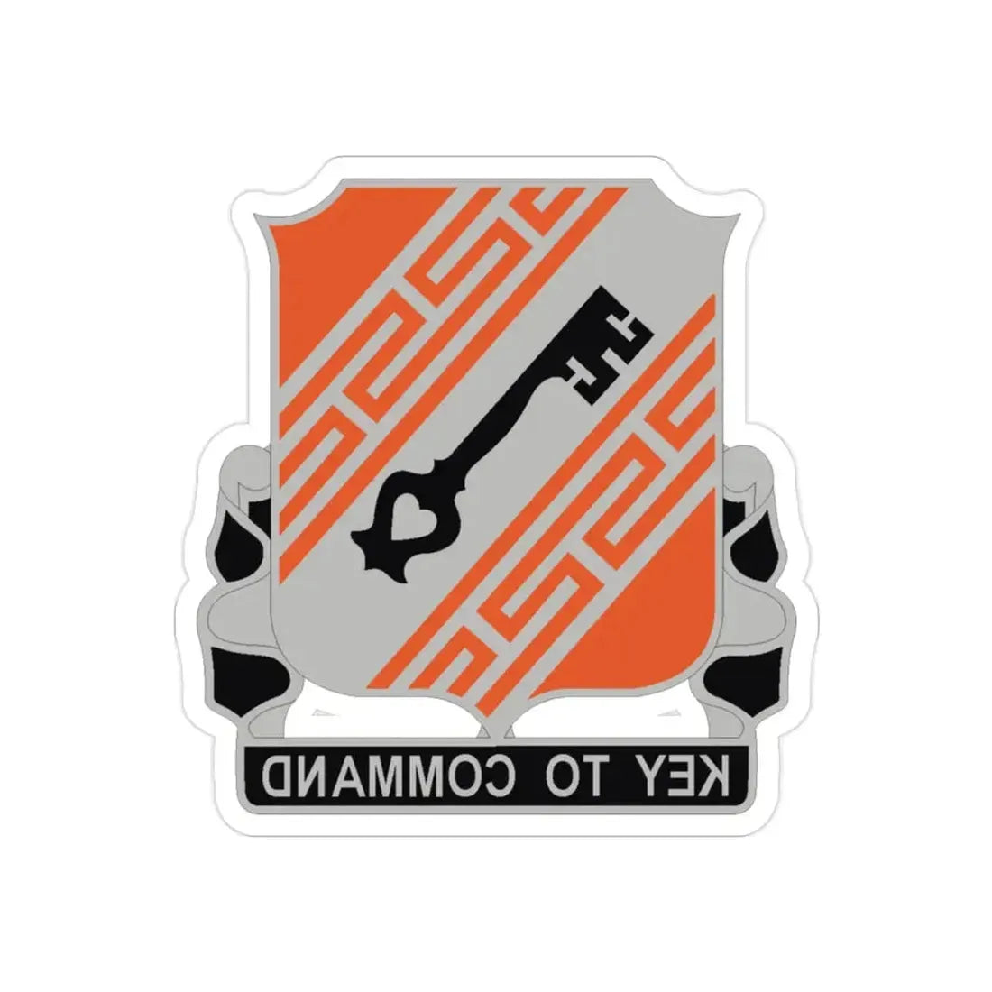 50 Signal Battalion (U.S. Army) REVERSE PRINT Transparent Die-Cut STICKER - The Sticker Space