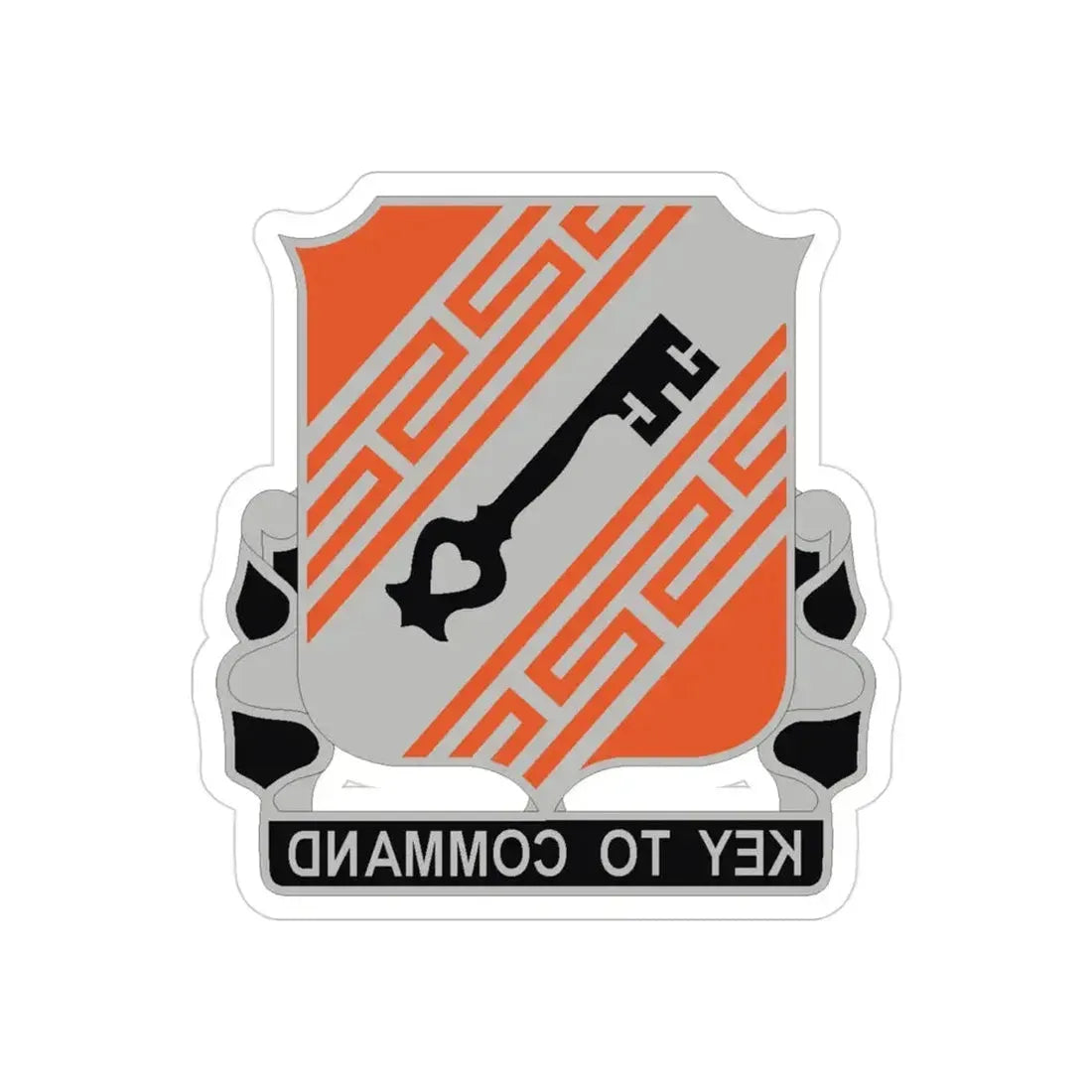 50 Signal Battalion (U.S. Army) REVERSE PRINT Transparent Die-Cut STICKER - The Sticker Space