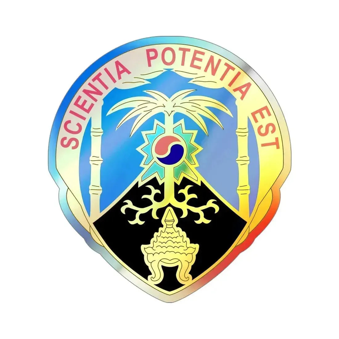 500 Military Intelligence Brigade 2 (U.S. Army) Holographic STICKER Die-Cut Vinyl Decal 4 Inch Holographic - The Sticker Space