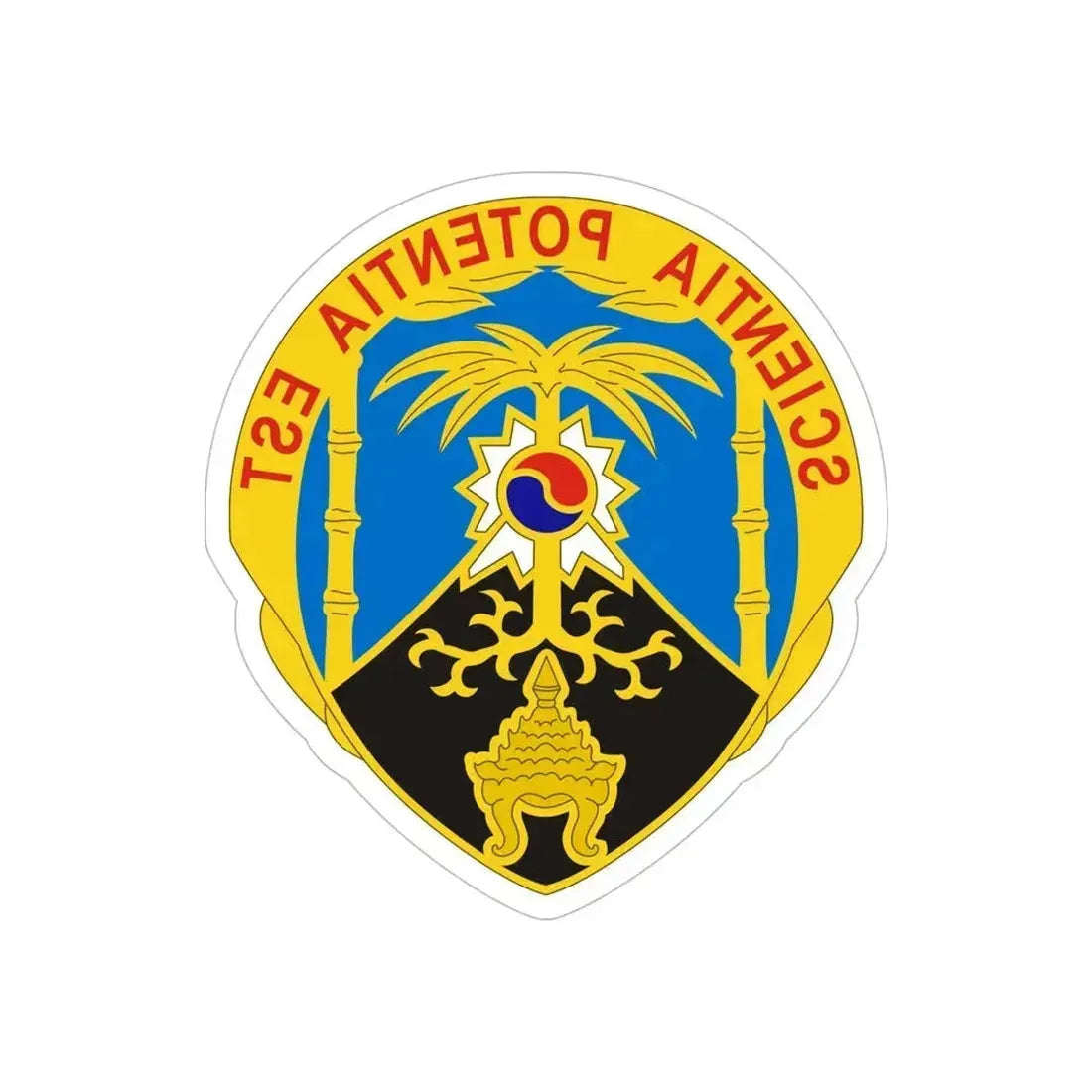 500 Military Intelligence Brigade 2 (U.S. Army) REVERSE PRINT Transparent Die-Cut STICKER 6 Inch Die-Cut Transparent - The Sticker Space