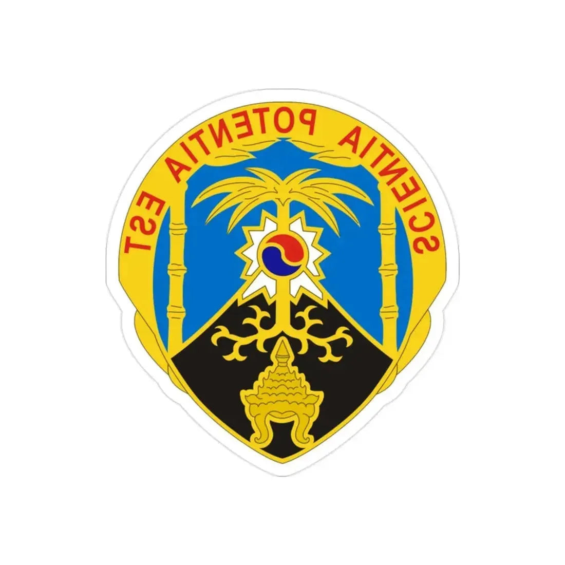 500 Military Intelligence Brigade 2 (U.S. Army) REVERSE PRINT Transparent Die-Cut STICKER - The Sticker Space