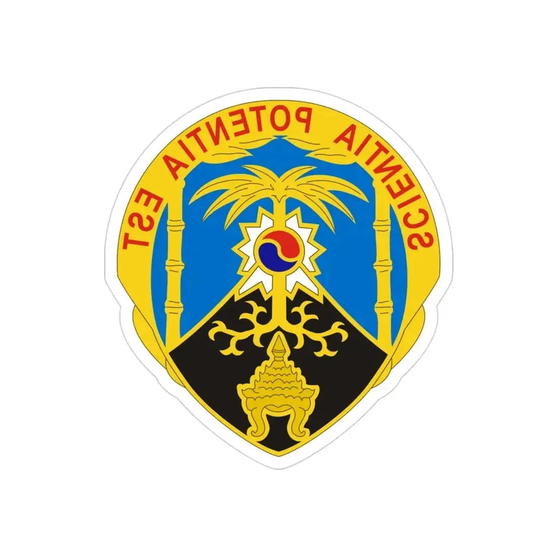 500 Military Intelligence Brigade 2 (U.S. Army) REVERSE PRINT Transparent Die-Cut STICKER - The Sticker Space