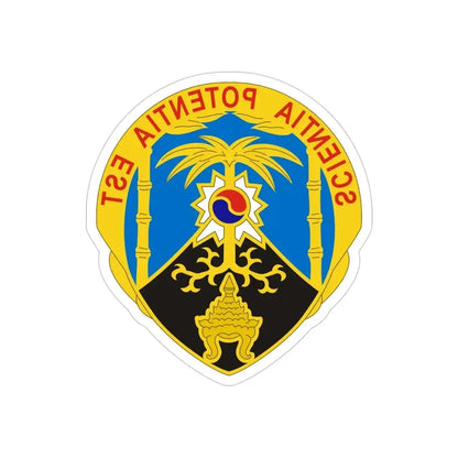 500 Military Intelligence Brigade 2 (U.S. Army) REVERSE PRINT Transparent Die-Cut STICKER - The Sticker Space