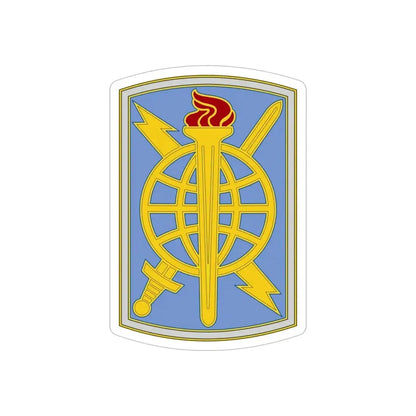 500 Military Intelligence Brigade 3 (U.S. Army) REVERSE PRINT Transparent Die-Cut STICKER 5 Inch Die-Cut Transparent - The Sticker Space